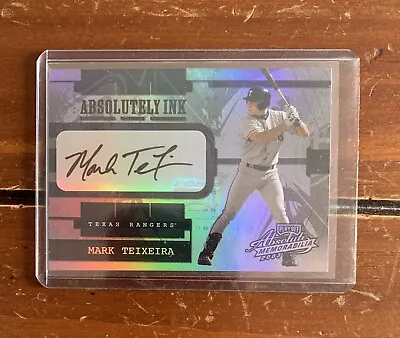 🔥MARK TEIXEIRA AUTO (4 Of 10) 2003 PLAYOFF ABSOLUTE MEMORABILIA ABSOLUTELY INK • $39.99