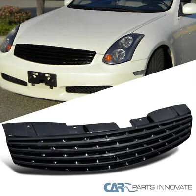 Fits 2003-2007 Infiniti G35 2Dr Coupe Black Front Bumper Hood Grille 1PC • $83.95