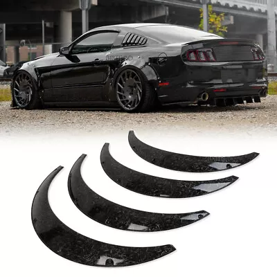 4Pcs Fender Flares Extra Wide Body Wheel Arches Body Kit For Ford Mustang GT500 • $78.99