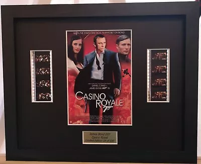£20 • Buy James Bond 007 Casino Royale 10 X8  35mm Film Cell Display Framed Or Unframed