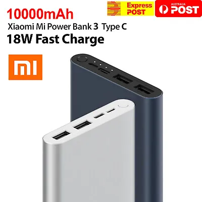 $29.95 • Buy Xiaomi Mi Power Bank 3 10000mAh 37Wh 3.7V PLM13ZM 18W Fast Charging Dual USB