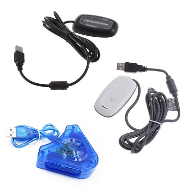 PC Wireless USB 2.0 Gaming Receiver-Controller Adapter For Xbox 360 White/Black • $35.08