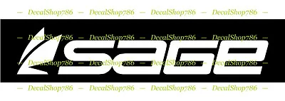 Sage Fishing Rods - Outdoor Sports - Vinyl Die-Cut Peel N' Stick Decals • $4.95