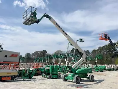 2014 JLG M600JP 60' Hybrid Telescopic Boom Lift Man Aerial Platform Jib Bidadoo • $3050