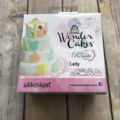 NEW Silikomart Wonder Cakes Mini Cookie Cutters Lady Dress Shoe Purse • $1.99