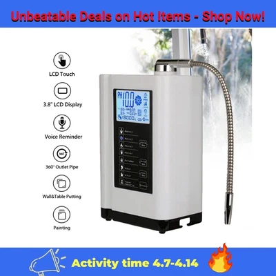£275 • Buy Alkaline Water Ionizer Purifier Machine Touch LCD Control 6000L Washer Display.