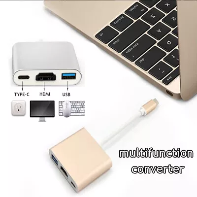 USB Type C To HDMI HDTV TV Cable Adapter Converter For Macbook Android Phone • $7.12