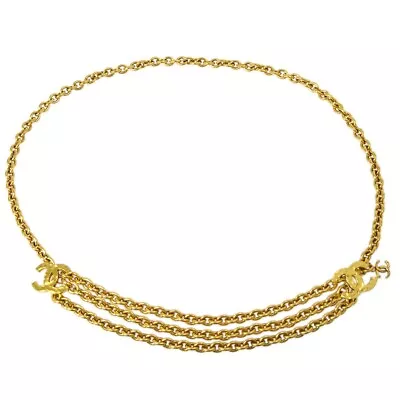 Chanel CC Chain Belt Gold Small Good 684 171573 • £1575.78