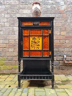 £495 • Buy Antique 19th Century Ebonised Mahogany Aesthetic Movement Cabinet