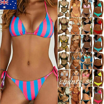 $16.74 • Buy Women Sexy Halterneck Padded Bikini Set Swimsuit Bathing Suit Swimwear Beachwear