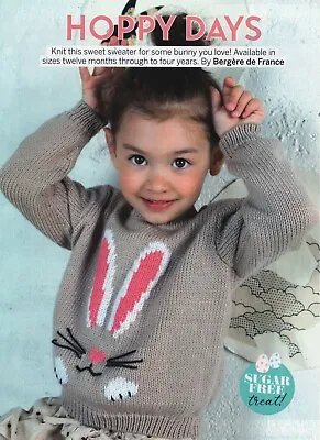 £1.75 • Buy  ~ Pull-Out Knitting Pattern For Toddler's Sweet Bunny Motif Jumper ~ 12m ~ 4yrs