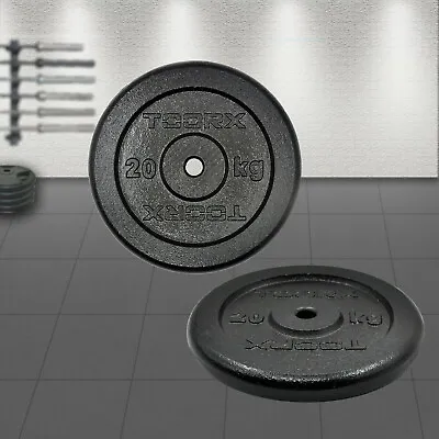 $58.46 • Buy Standard Cast Iron Hammertone Weight Plate - 0.5kg - 20kg Weight Set Home Gym