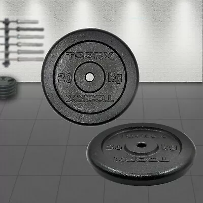 Standard Cast Iron Hammertone Weight Plate - 0.5kg - 20kg Weight Set Home Gym • $58.46