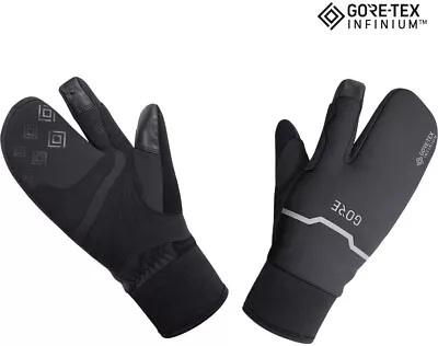 GORE GORE-TEX WINDSTOPPER INFINIUM Thermo Split Gloves - BLK Lobster Style 2X-La • $80