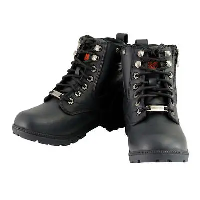 Milwaukee Leather Women’s Side Zipper Plain Toe Boot - MBL9320W • $114.99