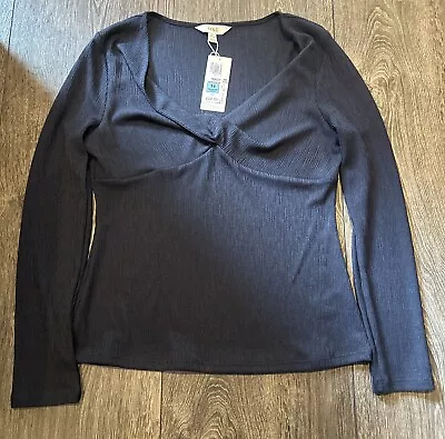 Ladies Women’s Marks And Spencer Blue Top Size 14 Regular Nwt • £10