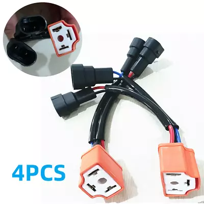 2Pcs 9006 / 9005 To H4 Headlight Bulb Conversion Wire Adapter Harness Connector • $20.89