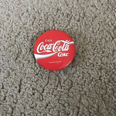 Coca Cola Vintage Retro 1980s  Badge Pin Merchandise Ad Collectable Memorabilia • £5.90