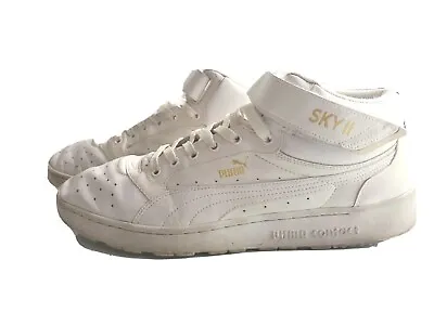£14.64 • Buy Puma Sky II 2 HI Leather White Gum Sneaker Shoes 364395 Women's Size 14 US