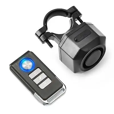 Bike Alarm Rechargeable Wireless Anti-Theft Vibration System Waterproof W/Remote • $18.49