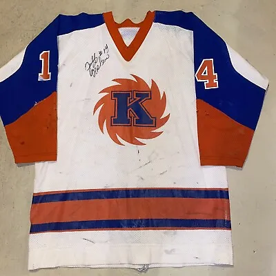 Jeff Carlson Slapshot Movie Actor 1980-81 Game Worn IHL Jersey Ft Wayne Komets • $2500