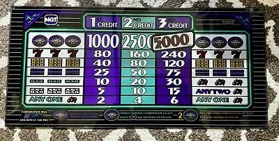 IGT S2000 Slot Machine Top Glass Triple Diamond Haywire Excellent Shape • $70