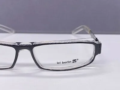 Ic Berlin Glasses Men's Black Rectangular Vintage 90s French Sample • £184.66