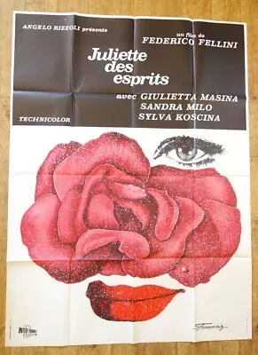 JULIET OF THE SPIRITS Federico Fellini Original LARGE French Movie Poster '65 • $99