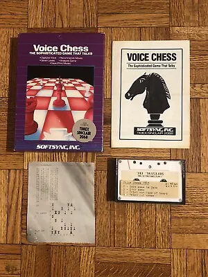 Vintage 1983 VOICE CHESS Game By SOFTSYNC For Timex/Sinclair 2068 - Complete • $21.99