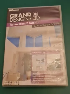 Grand Designs 3D Renovation And Interior - 3D Home Designer PC DVD-ROM • £9.95