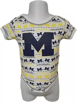 NEW Michigan Wolverines Baby Creeper INFANT Sizes 12-18-24 Months 1-2-3-Pack • $4.67