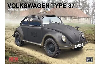 Ryefield 5113 Volkswagen Type 87 With Full Interior 1:35 Scale Model Kit • £23.90