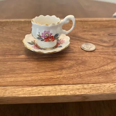 Healcraft Bone China Miniature Cup And Saucer • $7