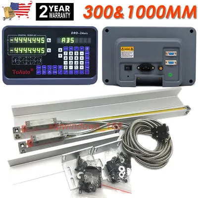 12  40  TTL Linear Scale 2 Axis Digital Readout DRO Display Kit Milling Lathe US • $187.77