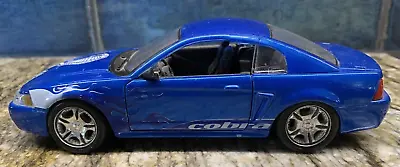 1999 Mustang Cobra Blue Snake Graphics Maisto 1/24 • $19.99