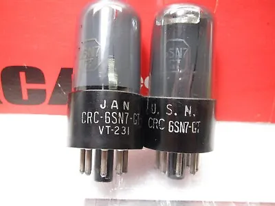 RCA VT 231 6SN7 GT  NOS  PLATINUM MATCHED PAIR TV7 Tested • $277.47
