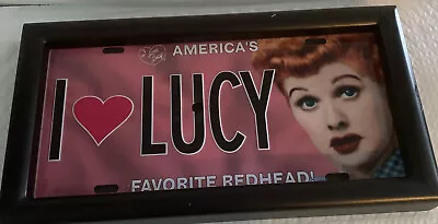 I Love Lucy Framed License Plate  • $11.59