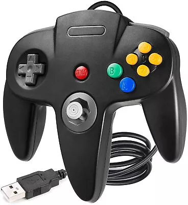 Classic PC N64 USB Controller Wired Game Pad Joystic For Windows PC Mac AU • $23.74