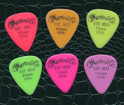 Martin & Co USA Set Of 6 Guitar Picks All Different Gauges • $12.99