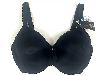 NWT Wacoal Women's 32DDD Full Figure Simple Shaping Minimizer Bra 857109 Black • $37.04