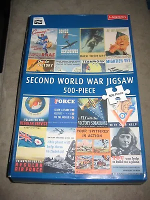 Lagoon Games Jigsaw Puzzle - Second World War Posters - 500 Extra Large Pieces • £3.50
