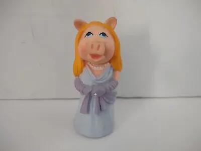 1978 Vintage Jim Henson's Miss Piggy In Purple Dress PVC Figure Finger Puppet #3 • $3.39