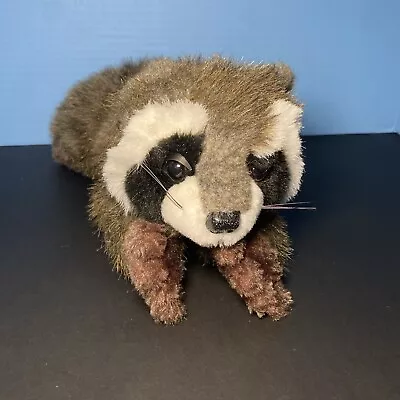 Purr-fection By MJC Plush Raccoon Stuffed Animal Realistic Toy Lovey Laying 16  • $15.99