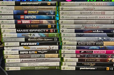 XBOX 360 GAMES PICK & CHOOSE .Spring Sale Free Ship! Updated Listing 3/18/2024!! • $6.99