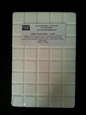 2 Lbs Hemp Melt And Pour Soap Base  Soap Making Supplies • $18.05