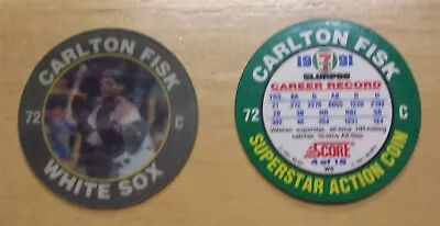 1991 7-11 Slurpee Mideast Coin #4 Carlton Fisk White Sox • $3.99
