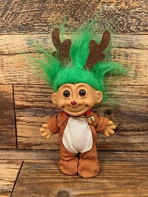 Vintage Russ Troll - Rudolph The Reindeer Costume - Christmas Holiday Xmas Toy • $7