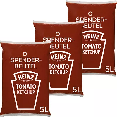 Heinz Tomato Ketchup Tomato Sauce IN Spenderbeutel 3 X 5 Litre 1500ml • $121.90