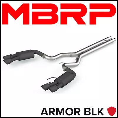 MBRP S7205BLK Armor BLK 3  Cat-Back Exhaust Fits 2018-2024 Ford Mustang GT 5.0L • $884.99