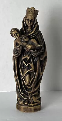 Vintage Ceramic Madonna And Child Religious Statue EUC Approx 9 1/2” Tall • $34.50